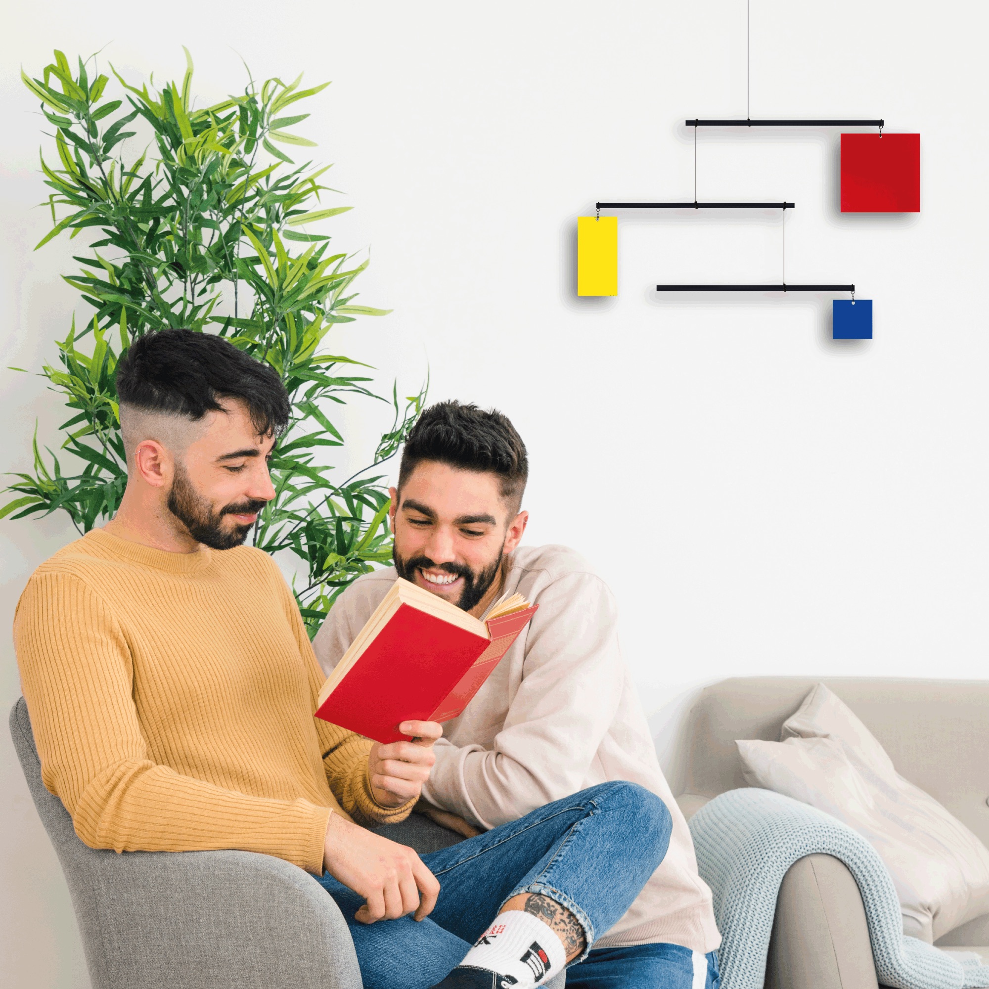 Movil decorativo Composición III - Piet Mondrian - Imagen 2