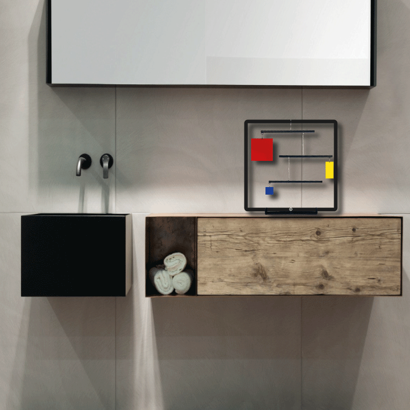 Movil decorativo Composición III Rojo, Amarillo Y Azul - Piet Mondrian - Imagen 2