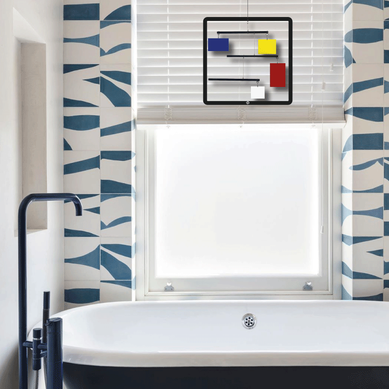 Movil decorativo Composición A 1923 Blanco, Rojo, Amarillo I Azul - Piet Mondrian - Imagen 6